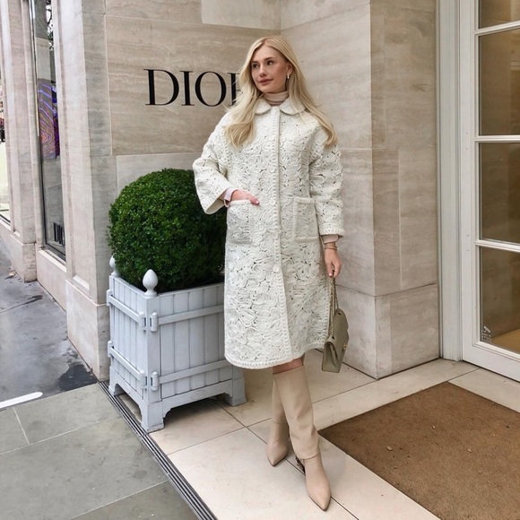 Zara Ecru Structured Wool Blend Coat - Picture 5 of 17